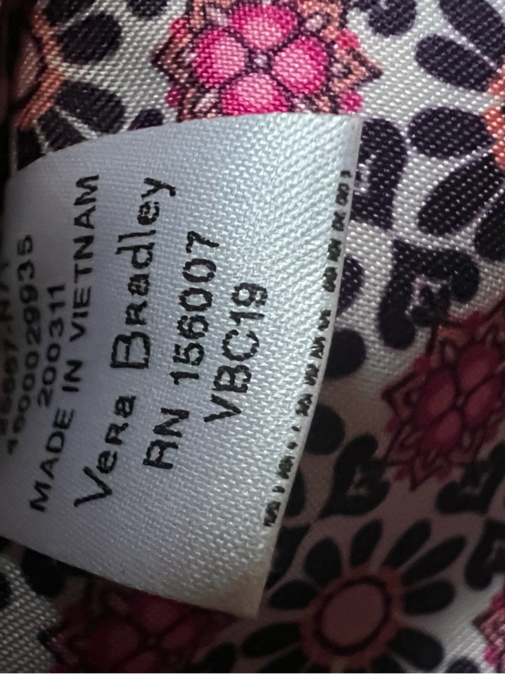 Vera Bradley Raspberry Medallion Small Backpack - Picture 8 of 8